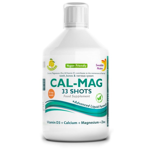 CAL-MAG flüssiges Calcium Magnesium Zink Vitamin D3 und C, 500 ml