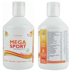 Mega Sport - flüssiges Vitaminkomplex zum Sport, 500 ml