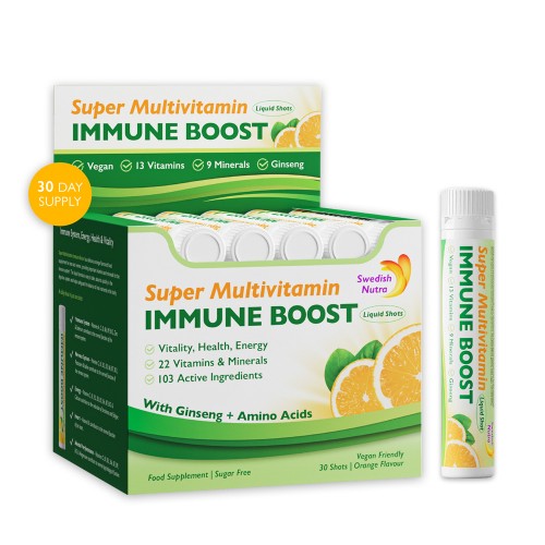 Super Multivitamin Immunbooster Shots, 30 Stück x 25 ml