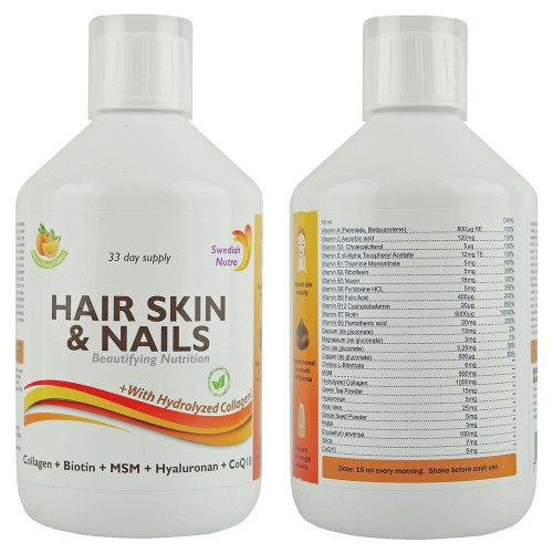 Vitamin für Haare, Haut und Nagel, 500 ml